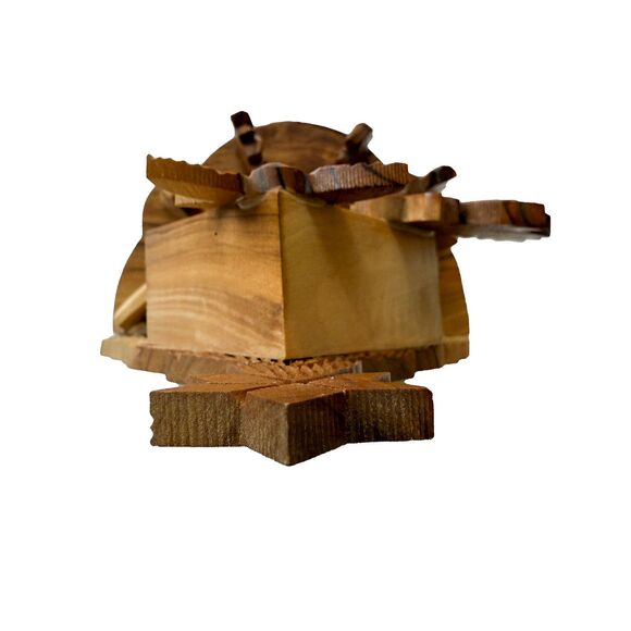 Handcrafted Olive Wood Nativity Scene Holy Land Christian Decor Heirloom - Picture 10 of 10